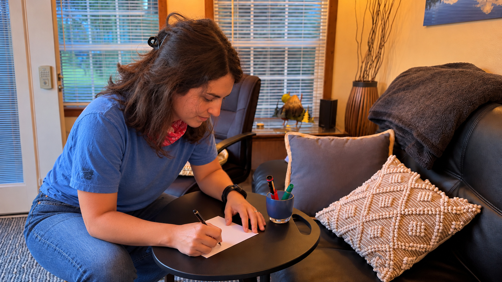 Writing a vote on parchment